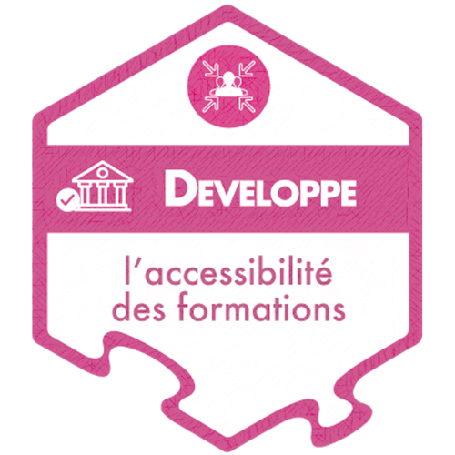Nous développons en continu la politique d’accessibilité de nos formations
