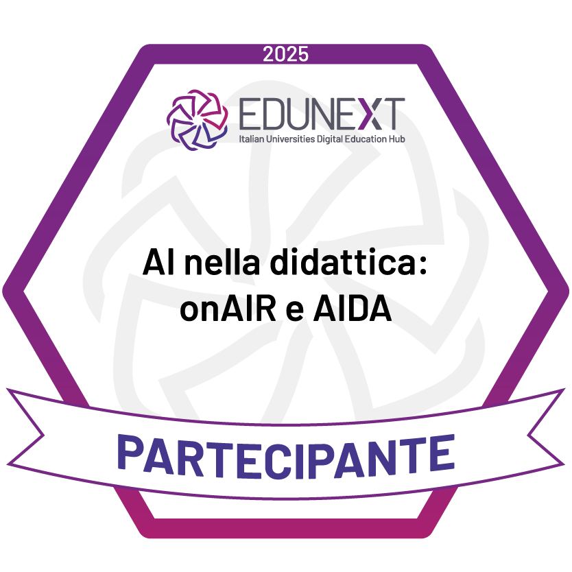 Intelligenza artificiale per la didattica universitaria: onAIr e AIDA | Partecipante