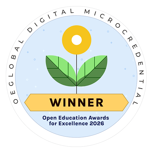 2026 Open Education Award For Excellence Award Winner