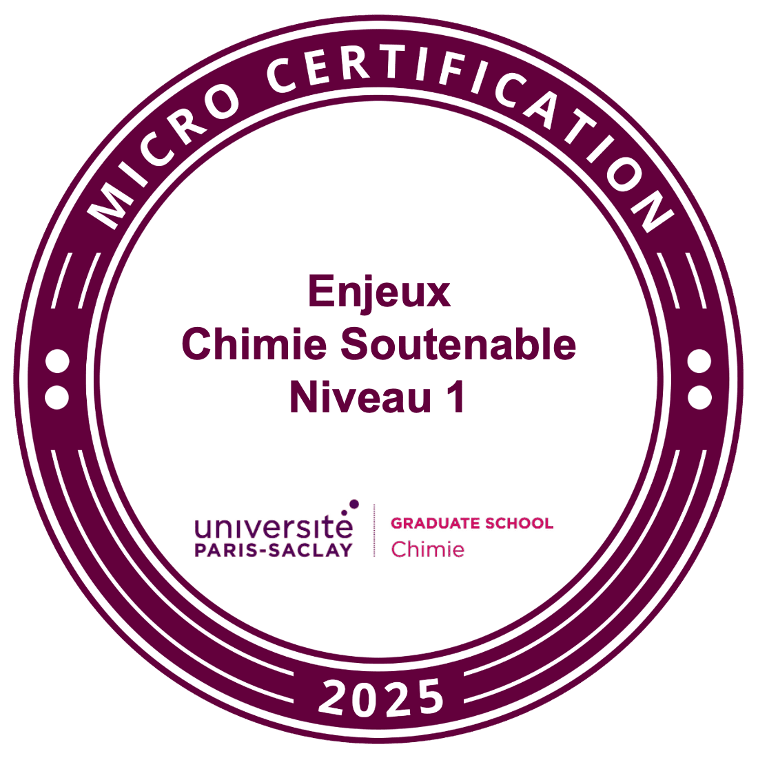 Enjeux Chimie Soutenable Niveau 1