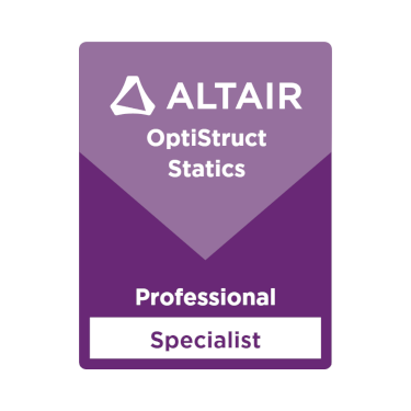 OptiStruct Statics Professional Specialist Certification