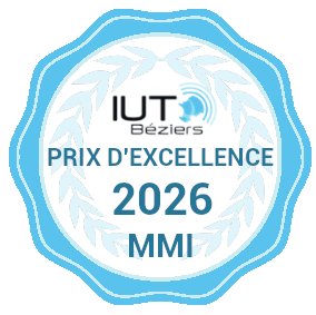 IUT de Béziers – Prix d’Excellence étudiant 2025-2026 - MMI3