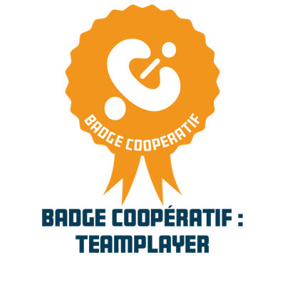 Badge coopératif : Team player