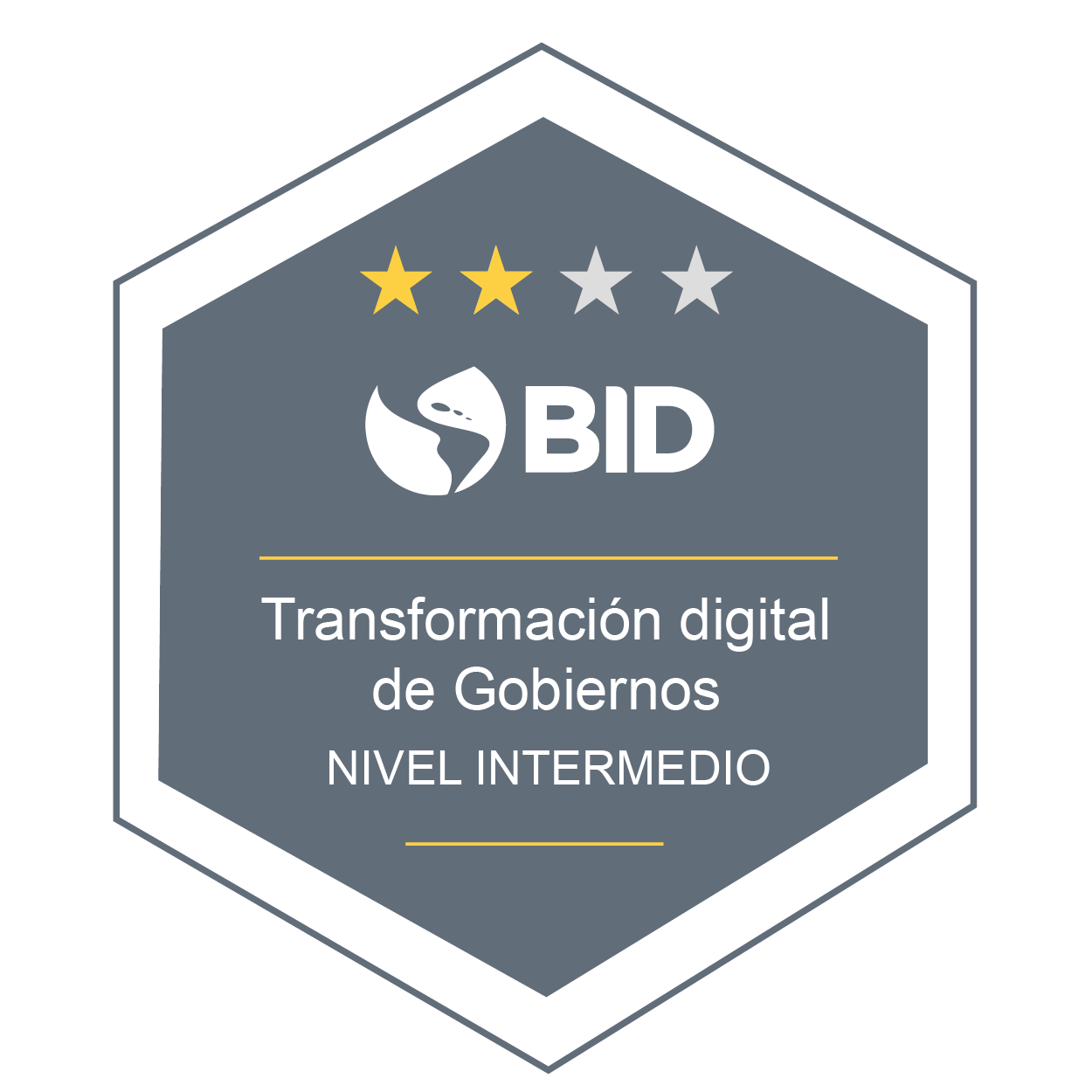   Transformación digital de gobierno – Nivel Intermedio