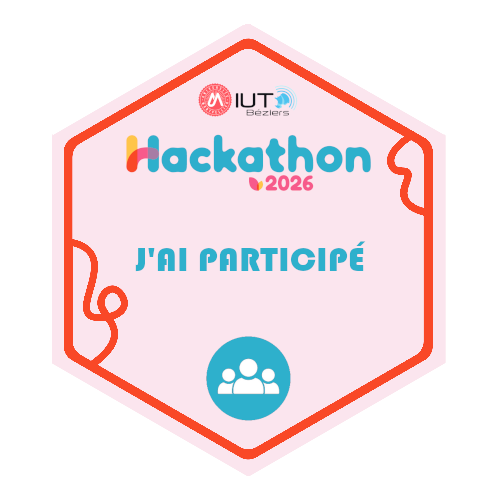 Hackathon IUT de Béziers 2026 - Badge Participation