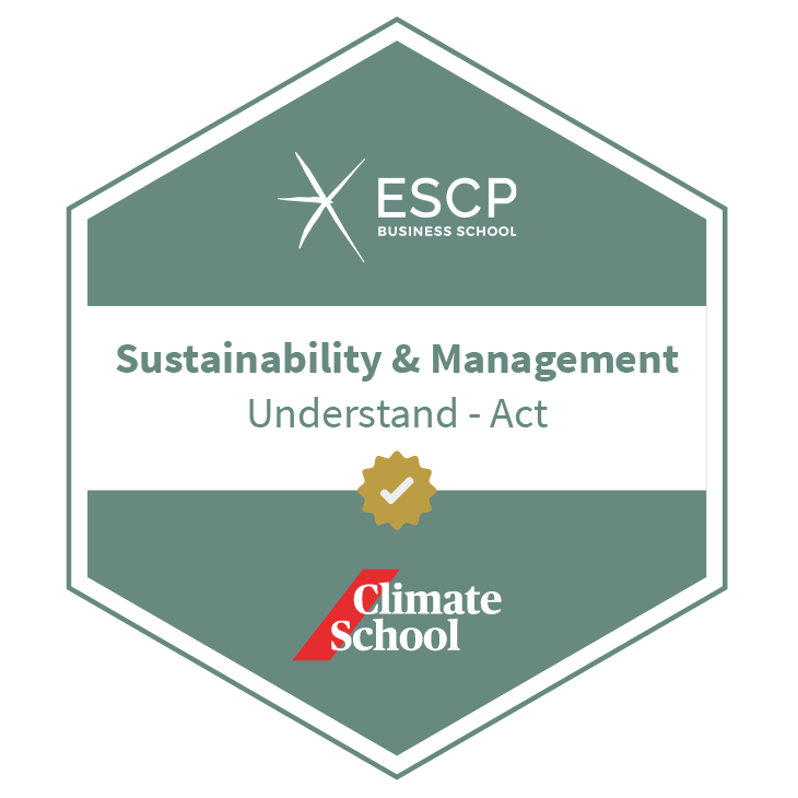 ESCP - Climate School - Sustainability & Management  -  Understand & Act 