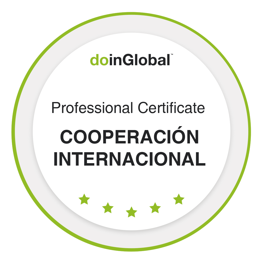 Professional Certificate: Cooperación Internacional