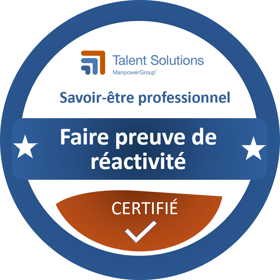 Faire preuve de réactivité