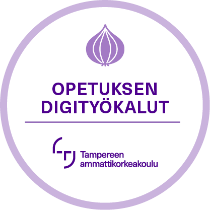Opetuksen digityökalut -sipulimalli