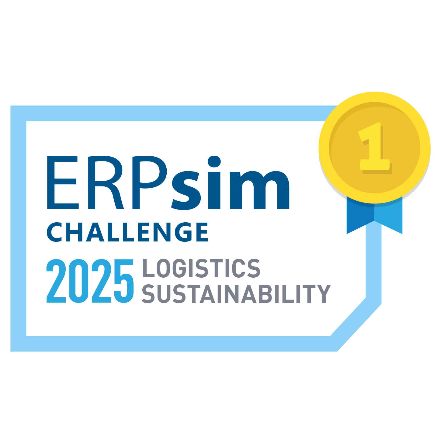 ERPsim  Logistics Sustainability with Disruptors Challenge 2025 - 1st place