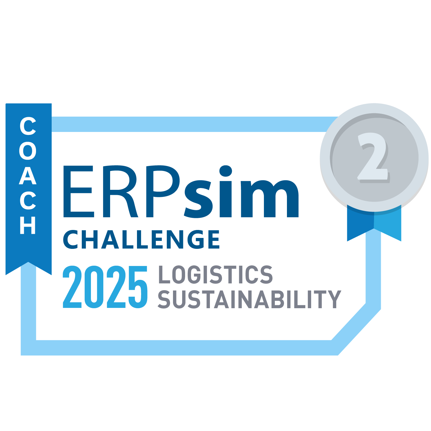 ERPsim Logistics Sustainability with Disruptors Challenge 2025 - Coach 2nd place