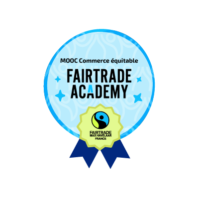 Badge du MOOC Max Havelaar France sur le commerce équitable