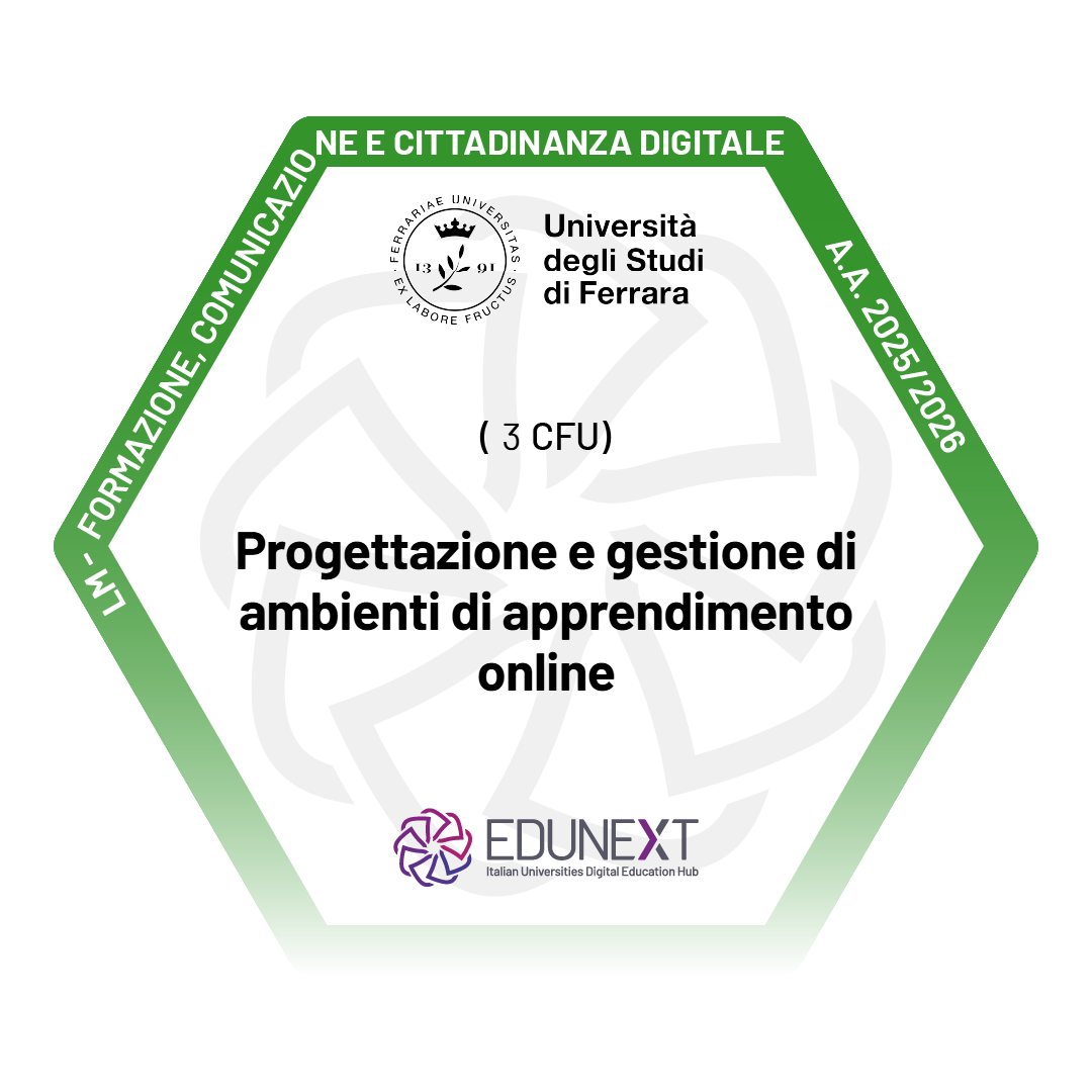 M2C1 Progettazione e gestione di ambienti di apprendimento online
