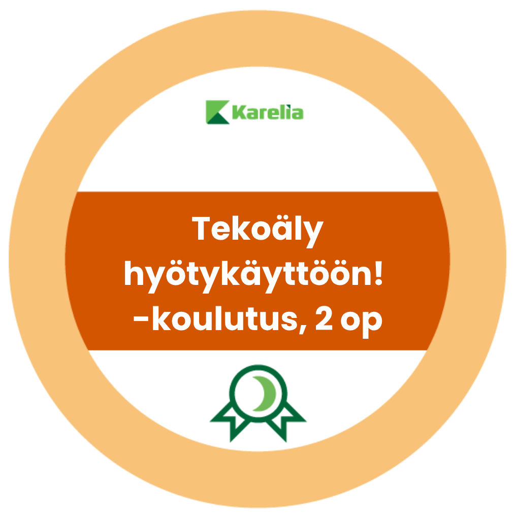 Tekoäly hyötykäyttöön! -koulutus, 2 op