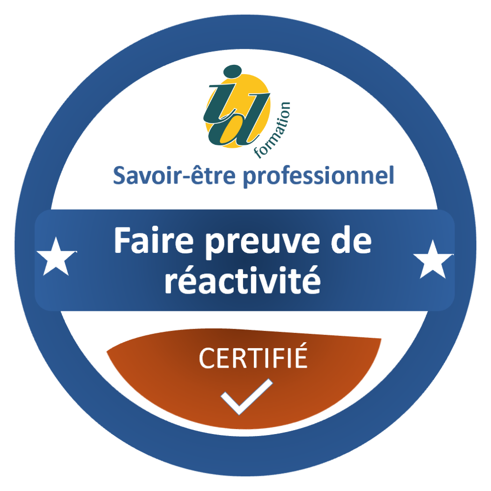 Faire preuve de réactivité