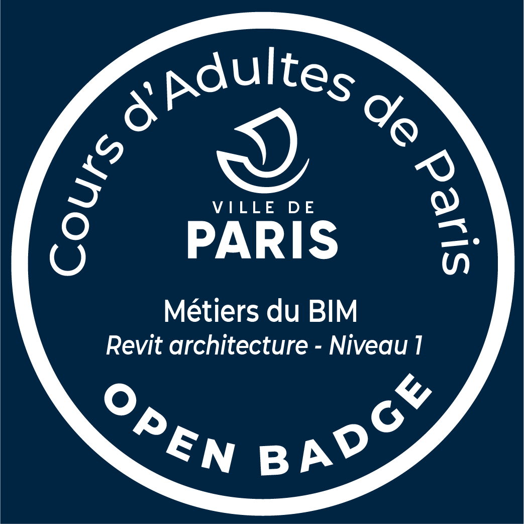 Métiers du BIM,Revit architecture-Niveau 1