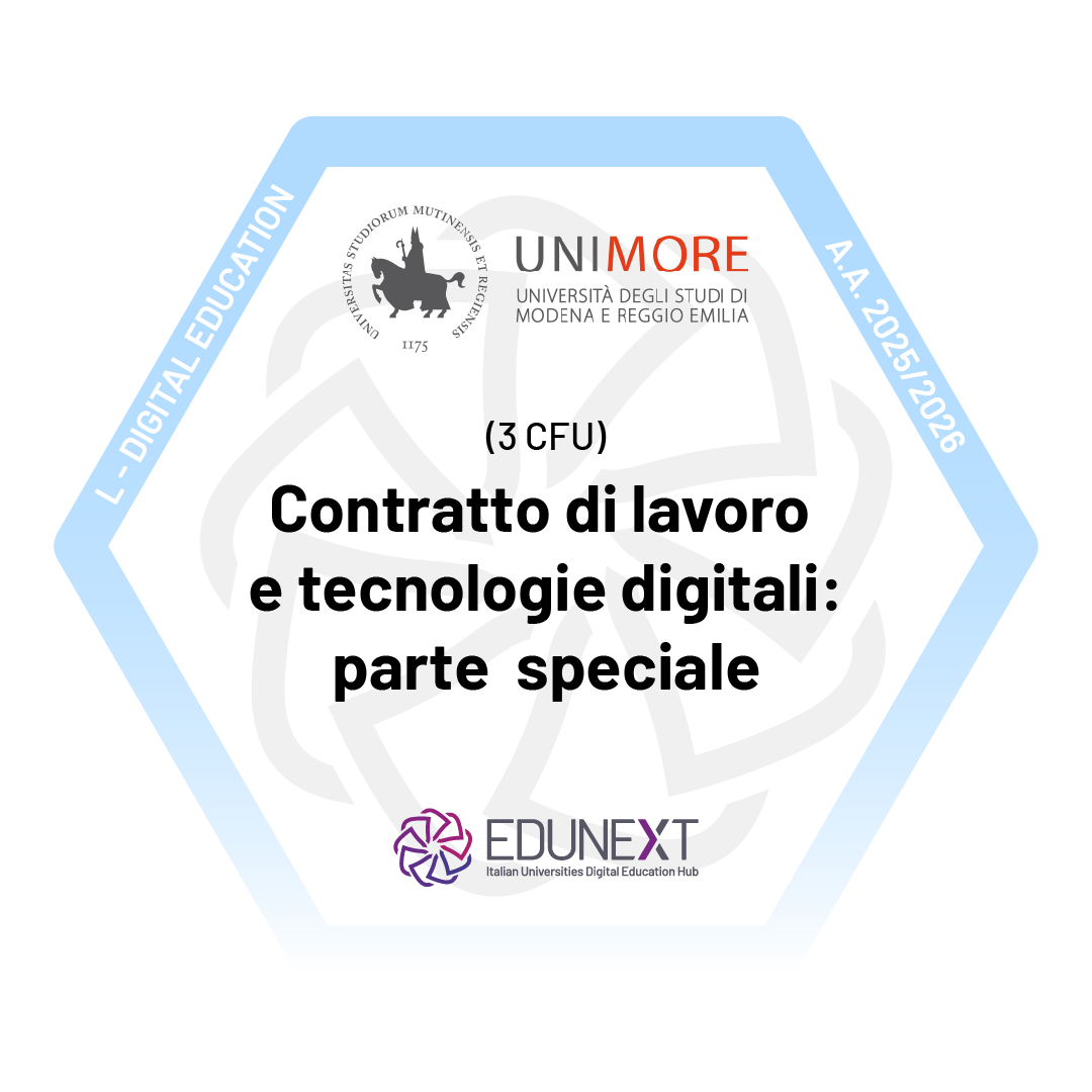 M3 - Contratto di lavoro e tecnologie digitali: parte speciale