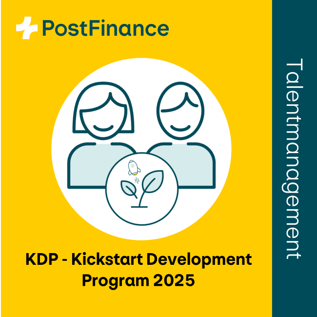 KDP 2025 Kickstart Development Talentprogram PostFinance 