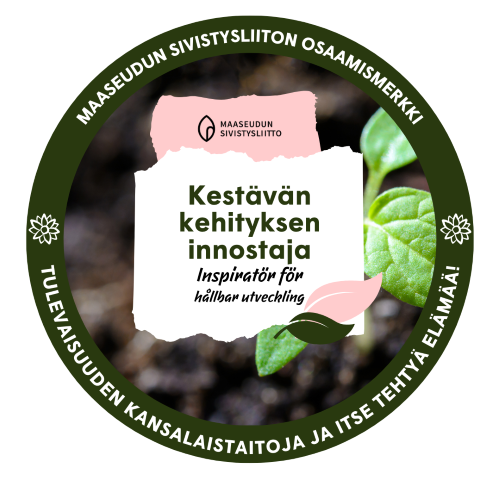 Kestävän kehityksen innostaja /  Inspiratör för hållbar utveckling