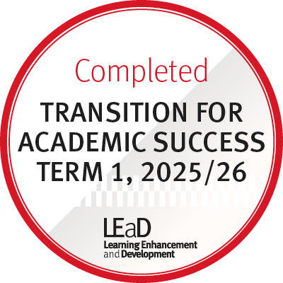 Transition for Academic Success Term 1 2025/26