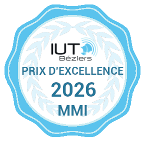 IUT de Béziers – Prix d’Excellence étudiant 2025-2026 - MMI1
