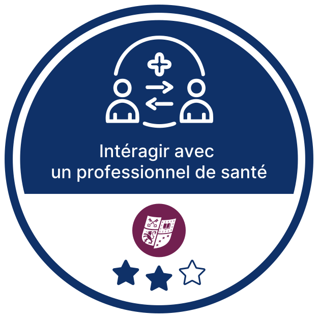 Interagir avec un professionnel de santé 