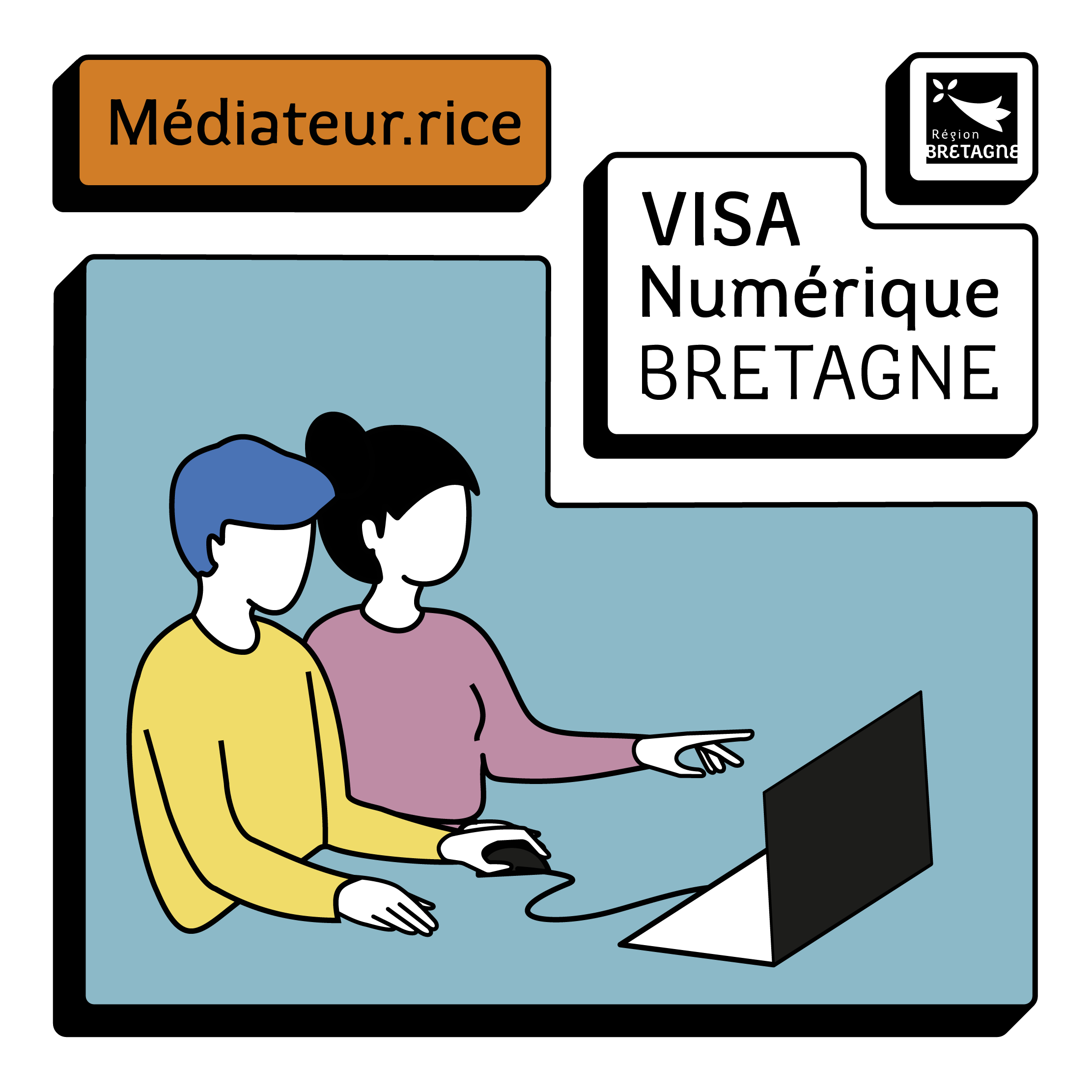 Médiateur.rice du Visa Numérique Bretagne