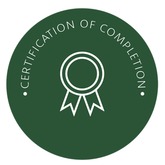Certification of Completion 