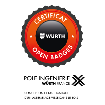 Compréhension et justification d'un assemblage vissé dans le bois 