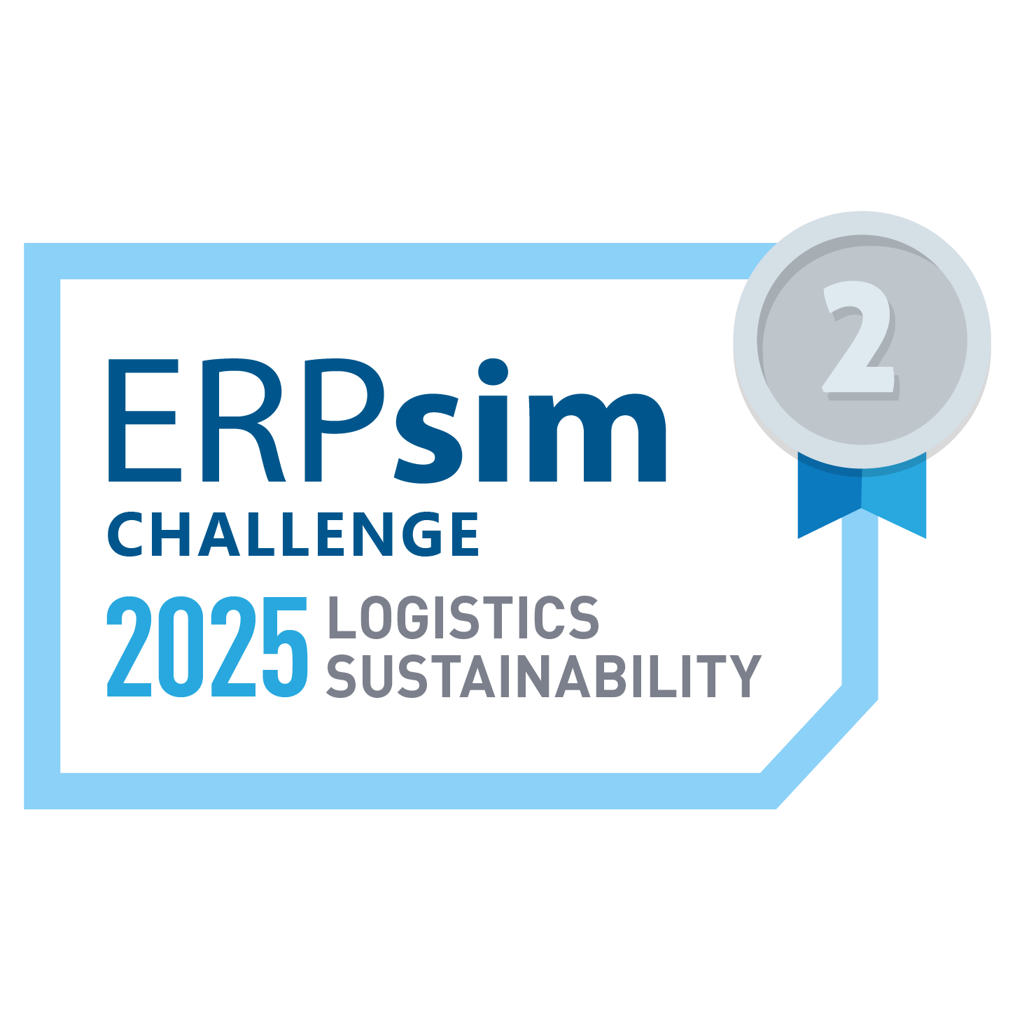 ERPsim  Logistics Sustainability with Disruptors Challenge 2025 - 2nd place
