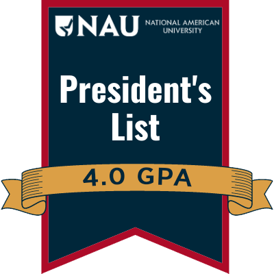 NAU President's List Honor