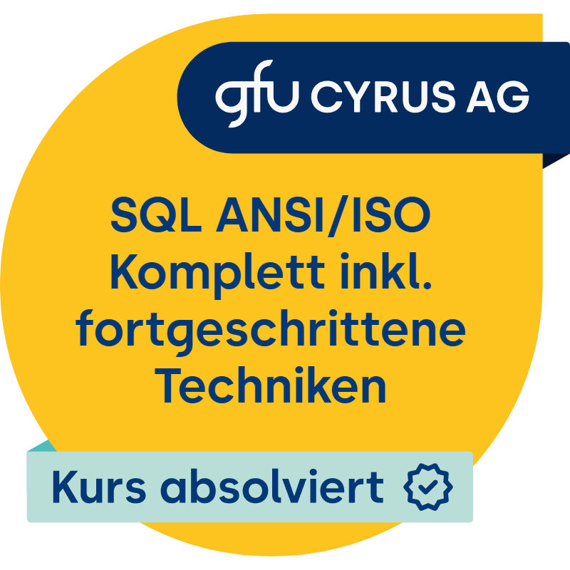 SQL ANSI/ISO Komplett inkl. fortgeschrittene Techniken