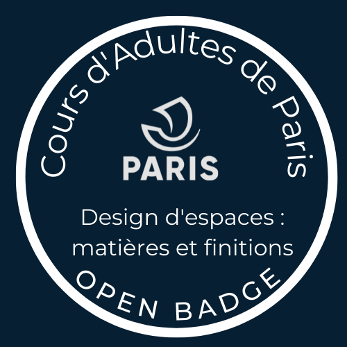 Design d'espaces : matières et finitions