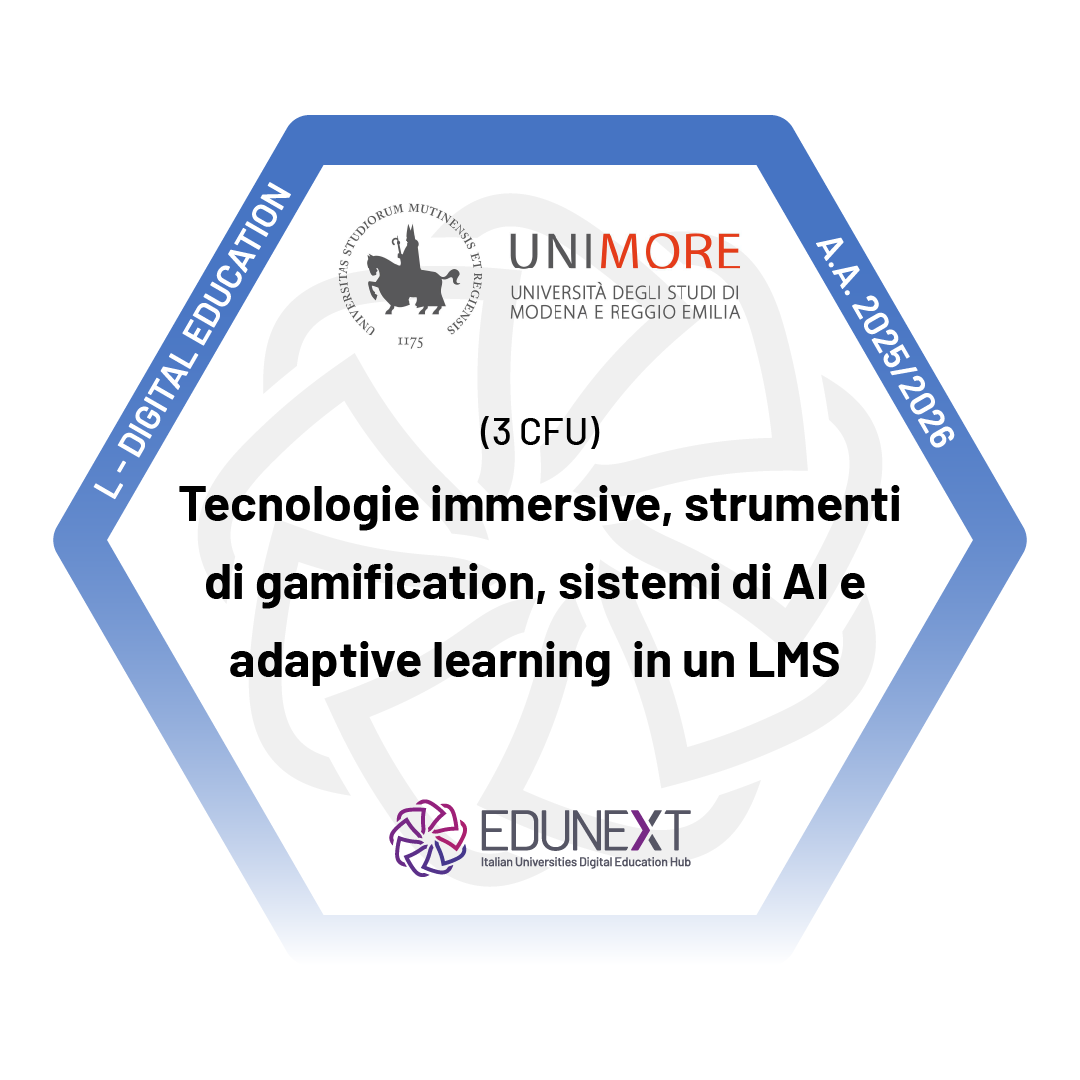 M5 - Tecnologie immersive, strumenti di gamification, sistemi di intelligenza artificiale e adaptive learning in un LMS