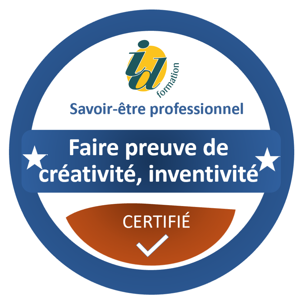 Faire preuve de créativité, d'inventivité