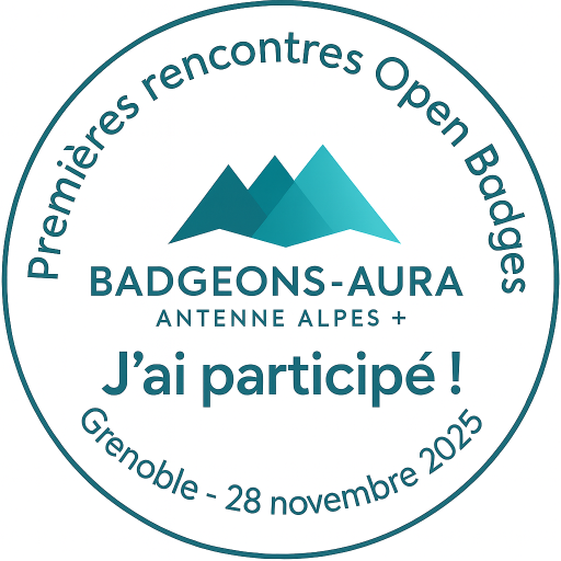 Participant·e aux 1ères Rencontres Open Badges – Collectif Badgeons AURA