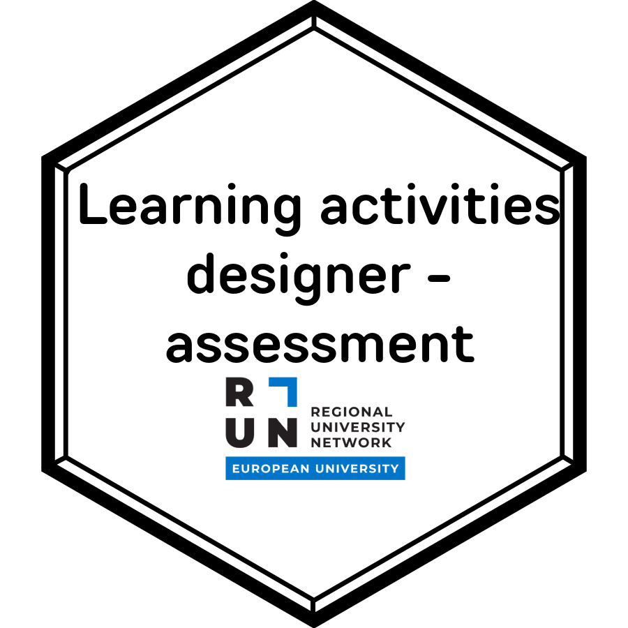 Learning activities designer - assessment