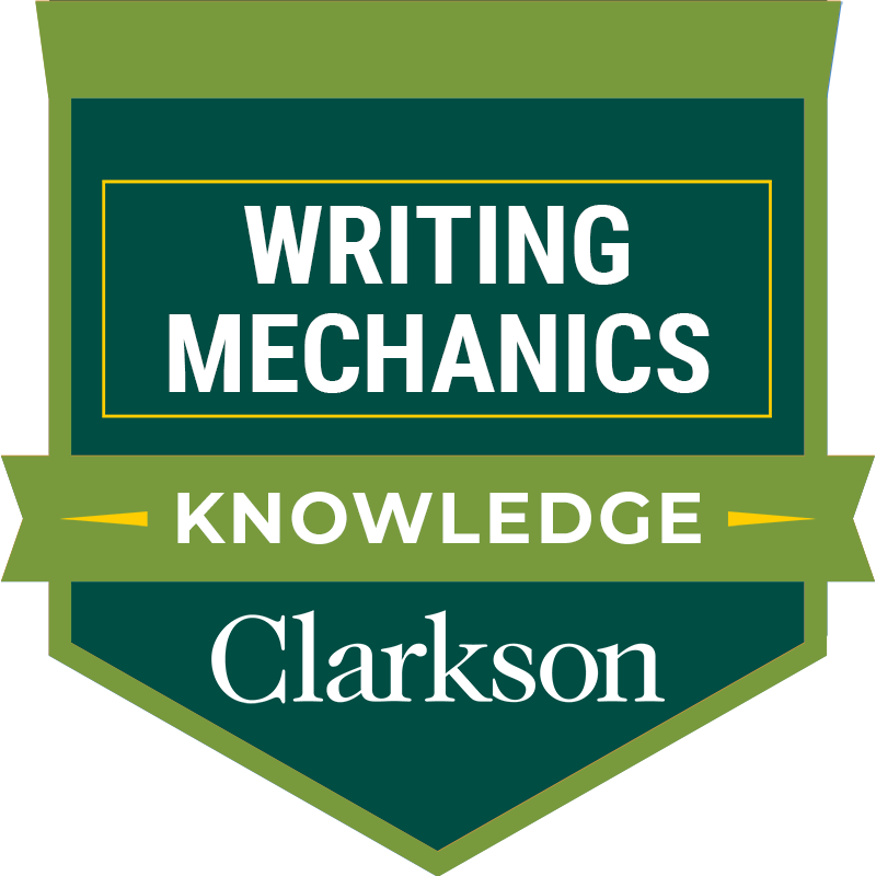 Writing Mechanics
