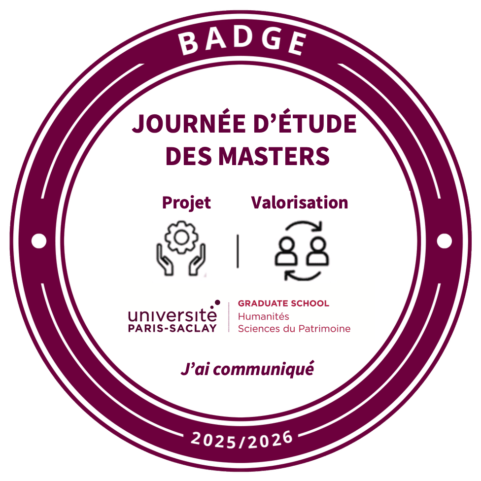 Journées d'étude des Masters 2026 - communicant·es / modérateur·trices