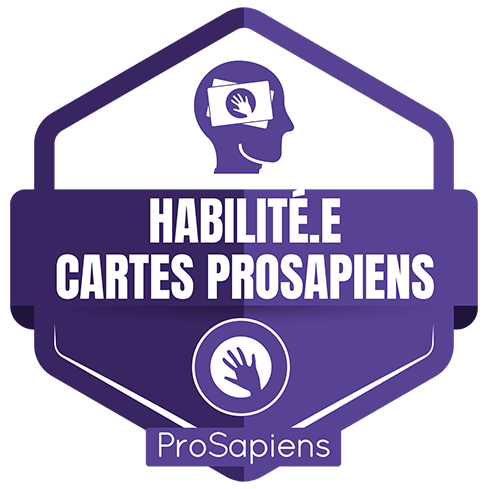 Badge Habilité.e à utiliser les cartes ProSapiens