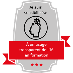 J’ai été sensibilisé.e à un usage transparent de l’IA en formation