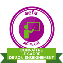 Connaître le cadre de son enseignement – Acteur
