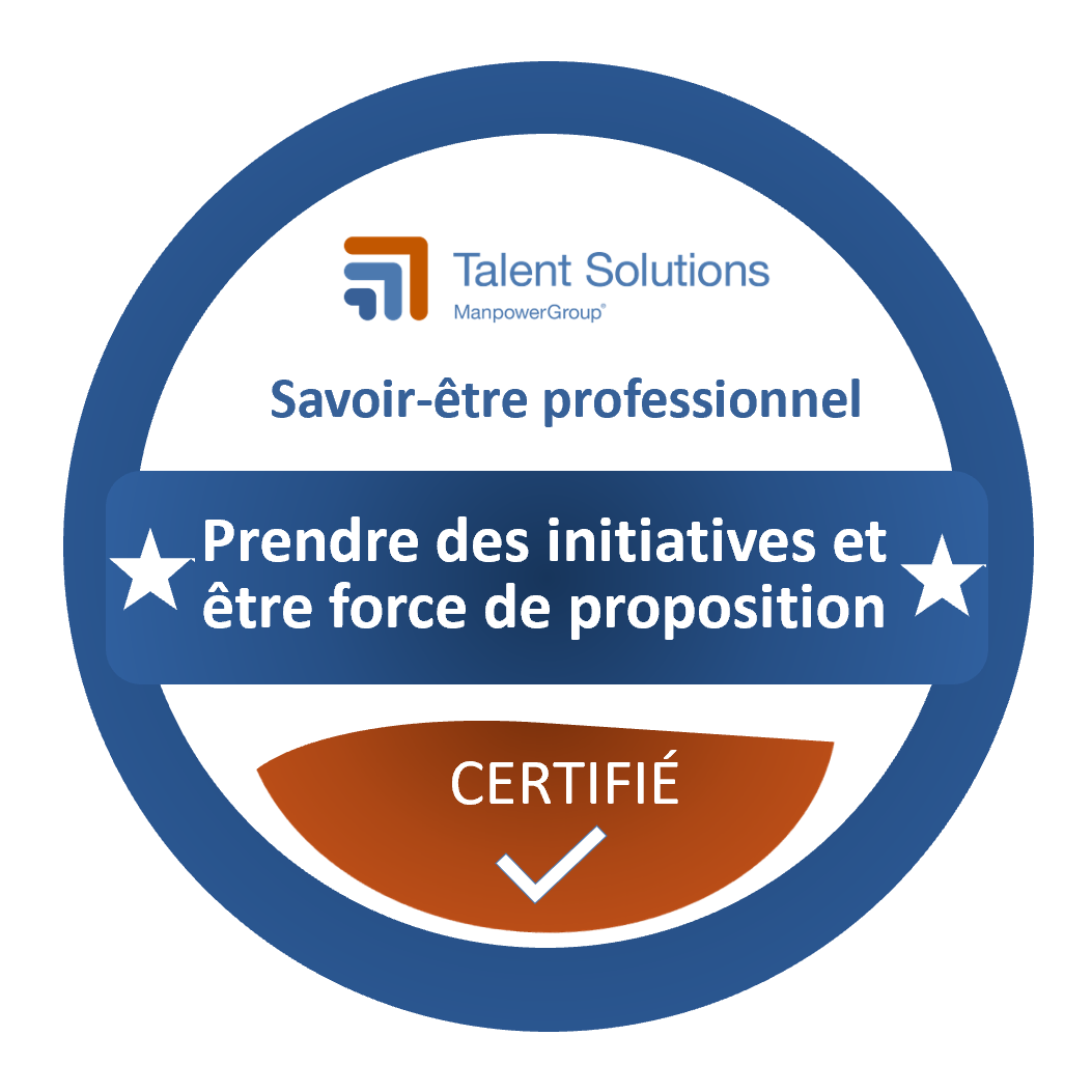 Prendre des initiatives et être force de proposition