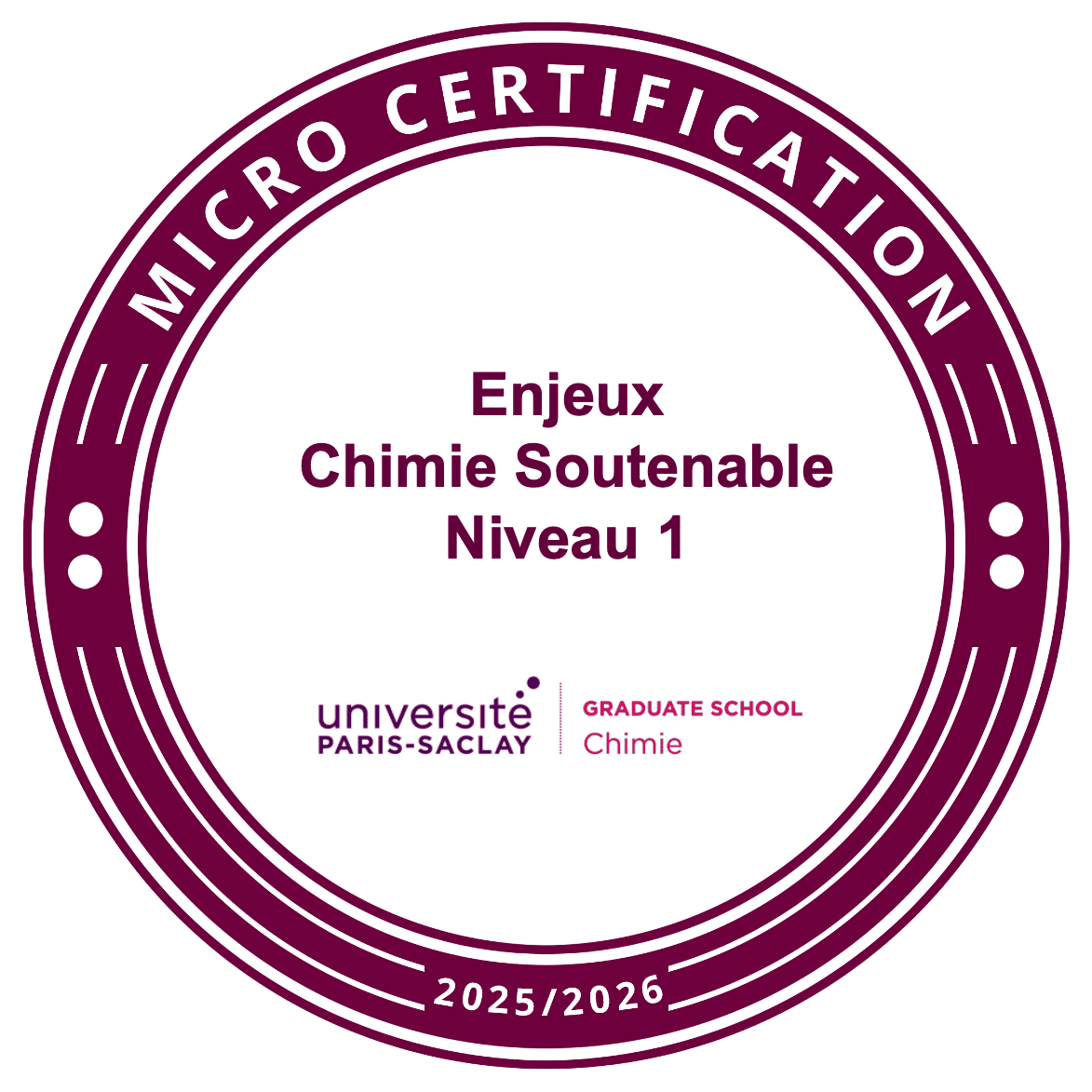 Enjeux Chimie Soutenable Niveau 1
