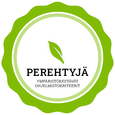 Ympäristökestävät ohjelmistokriteerit: Perehtyjä