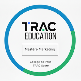 Collège de Paris | Certification TRAC Score - Mastère MARKETING by TRAC EDUCATION
