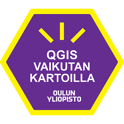 QGIS Vaikutan kartoilla -osaamismerkki
