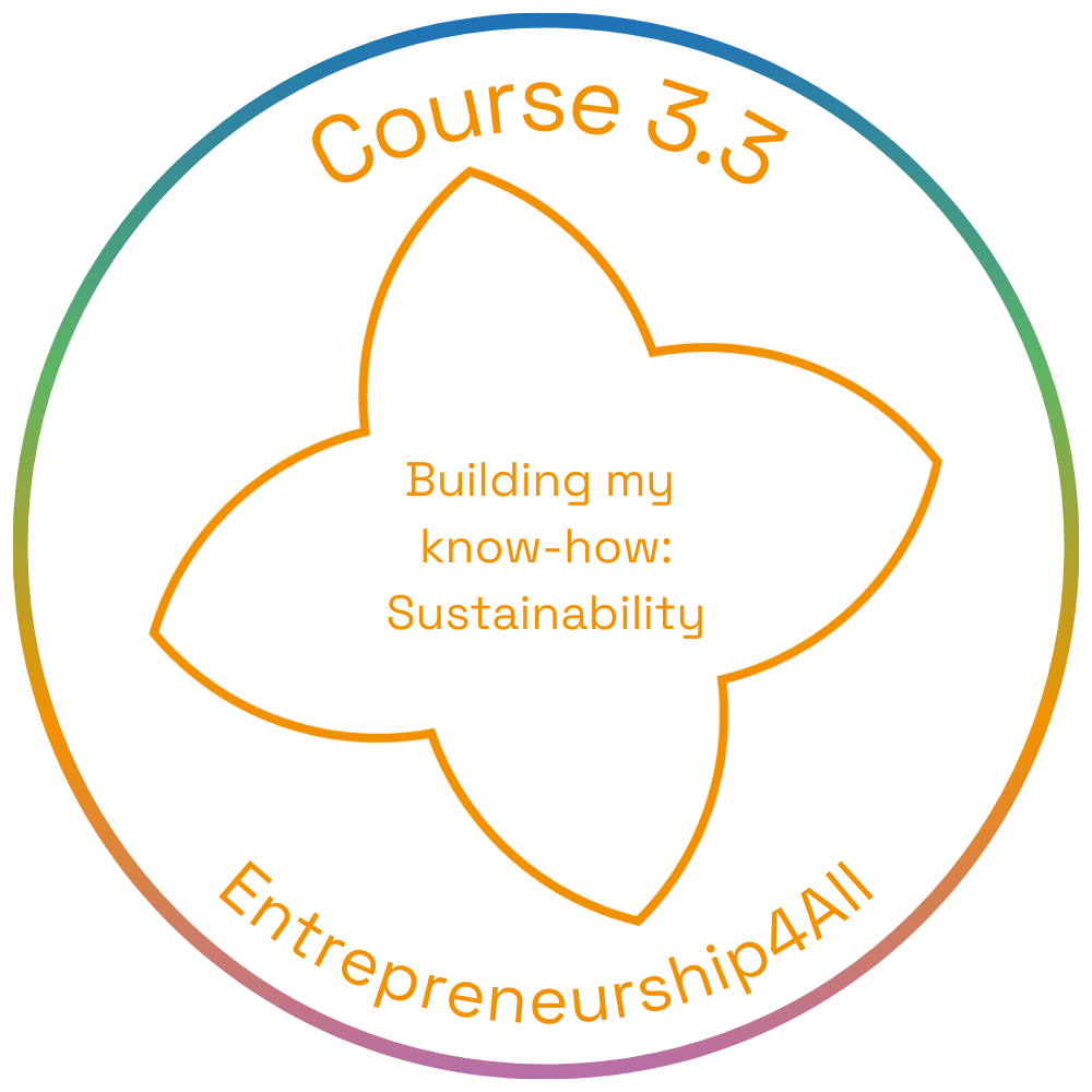 E4All Online Course Completion -  3.3 - Building my know-how: Sustainability