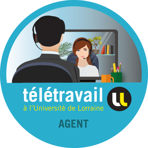 Agent en télétravail à l'Université de Lorraine