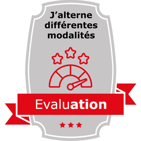 J'alterne différents types d'évaluation